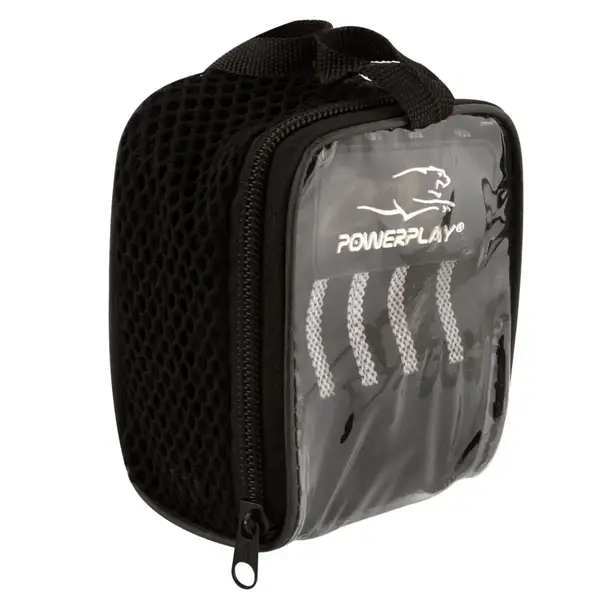 Кистьові бинти PowerPlay 3081 Чорно-Сірі (пара) купити недорого в Україні, фото 6