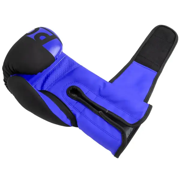 Боксерські рукавиці PowerPlay 3086 Matt Challenger Чорно-Сині 10 унцій купити недорого в Україні, фото 8