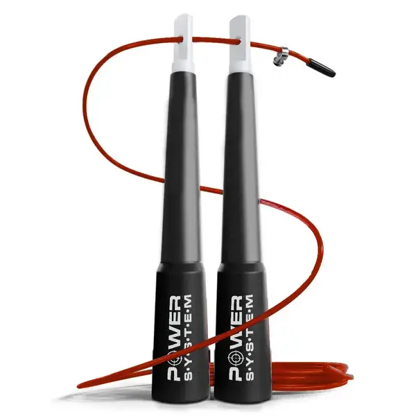 Скакалка скоростная Power System PS-4033 Crossfit Jump Rope Red (2,8m.) купить недорого в Украине, фото 10