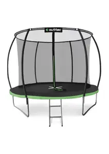 Батут OUTTEC Pumpkin с внутренней сеткой 10 футов 312 см черно-зеленый купить