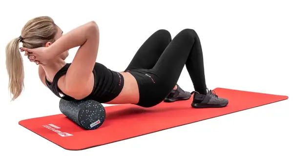 Роллер массажер (валик, ролик) гладкий заполненный Hop-Sport HS-P033SYG EPP 33см черно-синий купить недорого в Украине, фото 5