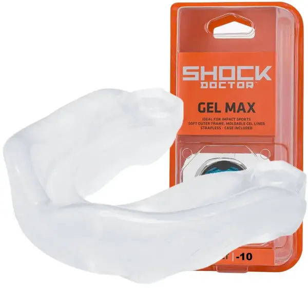 Капа Shock Doctor Gel Max дитяча (вік до 10р.) Clear (art. 6190-TC-YTR) купити