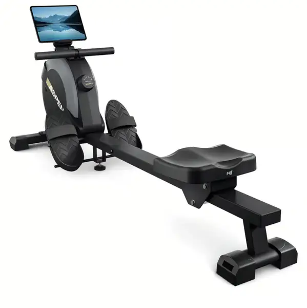 Гребний тренажер Hop-Sport HS-080R Aspen магнітний чорно-золотистий купити недорого в Україні, фото 17