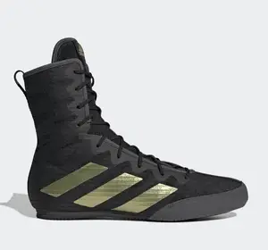 Обувь для бокса (боксерки) ADIDAS Box Hog 4 GZ6116 | Черный/Золотой | 39 | Стопа 25.5 см купить