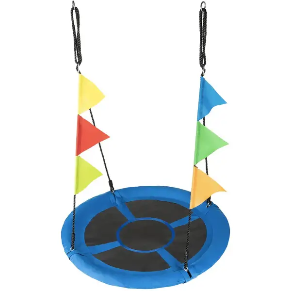 Садова гойдалка - гніздо Outtec XXL з прапорцями синій купити недорого в Україні, фото 4