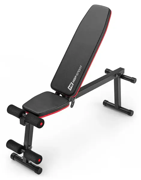 Набор Hop-Sport Premium 69 кг со скамьей HS-1010 Pro и штангой купить недорого в Украине, фото 8