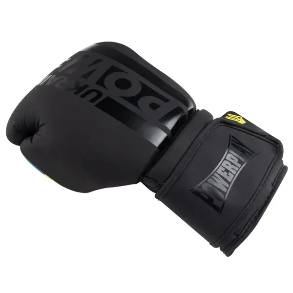 Боксерские перчатки PowerPlay 3021 Украина Черные 16 унций купить недорого в Украине, фото 4