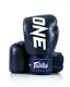 Боксерские варежки Fairtex BGV1-ONE (натуральная кожа) Blue 14 унций (бинты в комплекте) купить недорого в Украине, фото 36592
