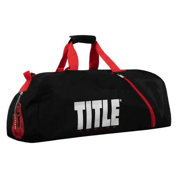 Спортивная сумка TITLE Boxing Champion Sport Bag/Backpack Black/Red купить недорого в Украине, фото 4