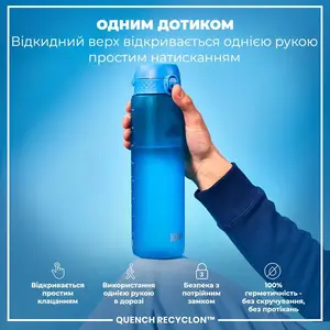 Бутылка для воды ION8 1000мл. (ЭКО бутылка) BPA Free, Blue купить