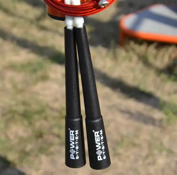 Скакалка скоростная Power System PS-4033 Crossfit Jump Rope Red (2,8m.) купить недорого в Украине, фото 5