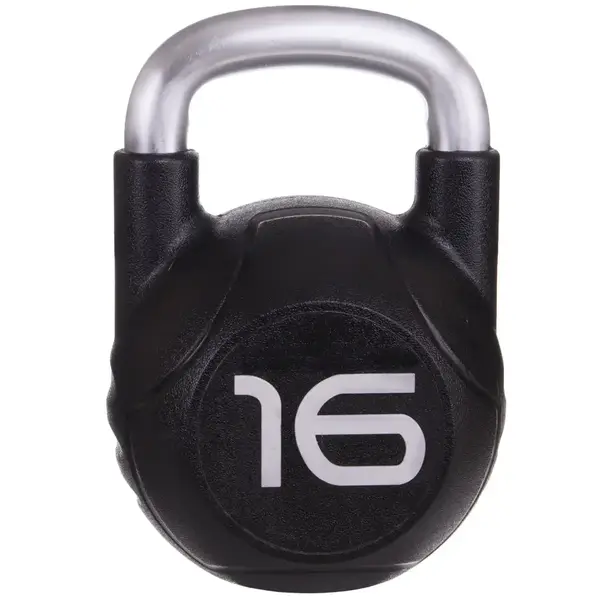 Гиря обрезиненная на 16 кг, цвет черный York (TA-2681-16) купить