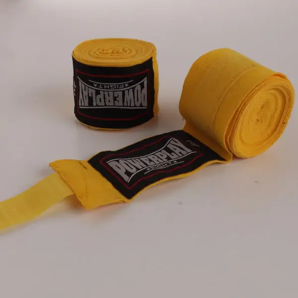 Бинти для боксу PowerPlay 3046 Жовті NYLON (3м) купити недорого в Україні, фото 8