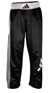 Штани для кікбоксингу Adidas 170 | чорно/білі | ADIKBUN100T купити