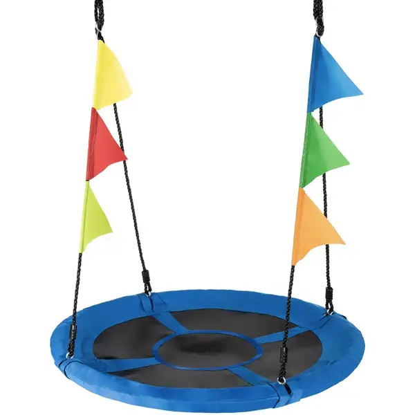 Садова гойдалка - гніздо Outtec XXL з прапорцями синій купити недорого в Україні, фото 3