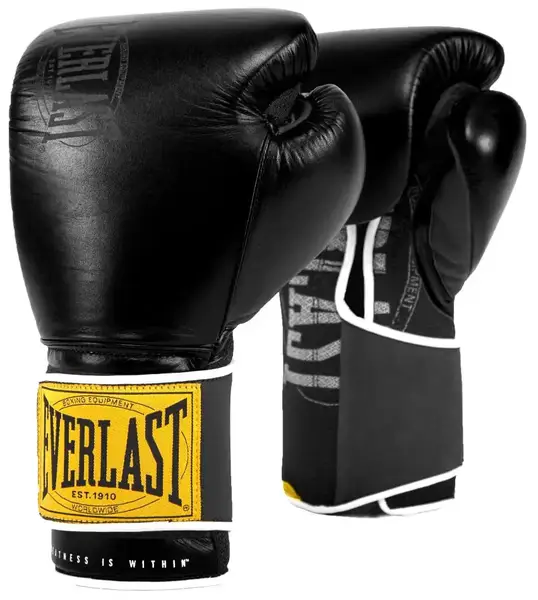 Боксерські рукавиці Everlast 1910 CLASSIC TRAINING GLOVE чорний Уні 16 унцій купити