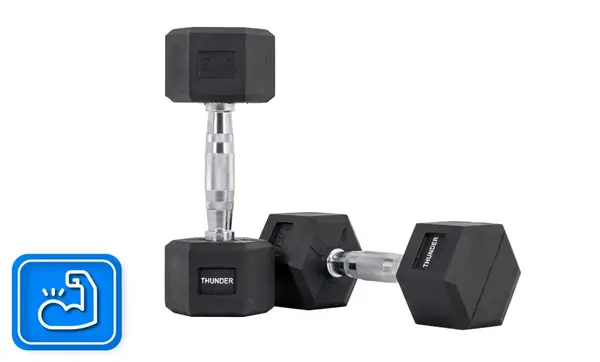 Гантель шестигранна THUNDER 5 кг купити недорого в Україні, фото 6