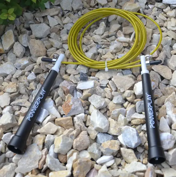 Скакалка швидкісна PowerPlay 4202 Ultra Speed Rope Жовта (2,9m.) купити недорого в Україні, фото 4