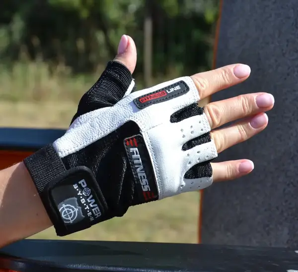 Перчатки для фитнеса Power System PS-2300 Fitness Black/White L купить недорого в Украине, фото 4