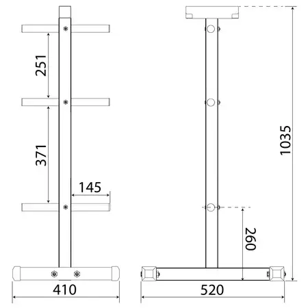 Стойка для дисков и грифов K-Sport KSH026 купить недорого в Украине, фото 5