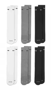 Шкарпетки Nike U NK ED PLS CSH CRW 6PR - 132 чорний, сірий, білий Чол 34-38 купити