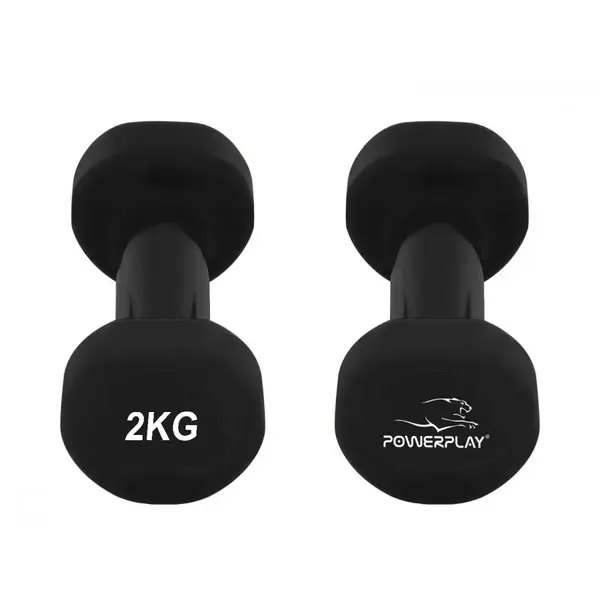 Гантели виниловые PowerPlay 4125 Achilles 2*2 кг. Черные (пара - 2шт.) купить недорого в Украине, фото 6