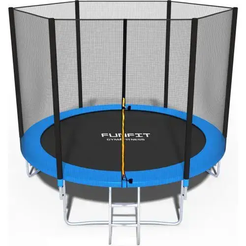 Батут Funfit 8ft (252см) синій з зовнішньою сіткою купити недорого в Україні, фото 2