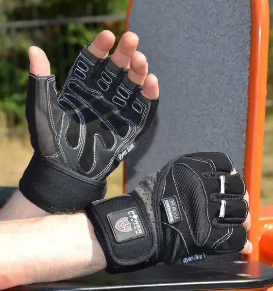 Перчатки для фитнеса Power System PS-2850 Raw Power Black/Grey L купить недорого в Украине, фото 6