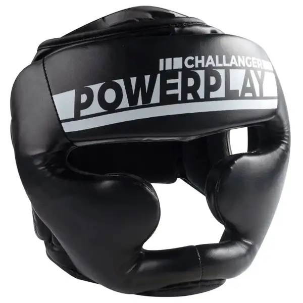 Боксерский шлем тренировочный PowerPlay 3048 Черно-белый XL купить недорого в Украине, фото 6