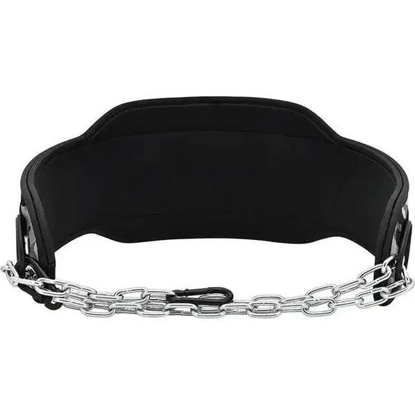 Пояс для обтяжень з ланцюгом RDX PRO DIPPING BELT 2 LAYER неопреновий Red купити недорого в Україні, фото 4