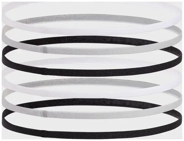 Повязка на голову UA W MINI ELASTIC 6PK белый, серый, черный Жен One Size купить недорого в Украине, фото 2