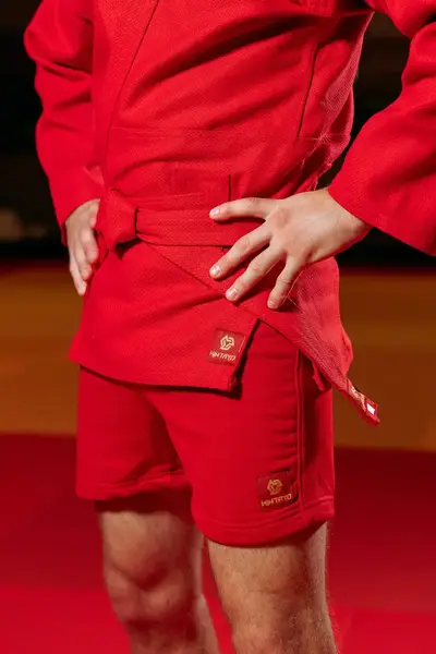 Форма для самбо (самбовка) червона TM "Kintayo", 185 зріст, щільність 550 гр/м.кв. купити недорого в Україні, фото 5