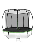 Батут Outtec Premium 8ft (252см) черно-зеленый с внутренней сеткой купить