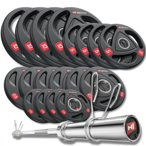 Набор олимпийский Hop-Sport PRO 100 кг с грифом 220см. купить