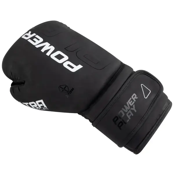 Боксерські рукавиці PowerPlay 3024 Ultra Mat Чорно-Білі 8 унцій купити недорого в Україні, фото 4
