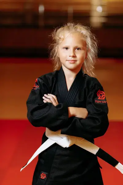 Кімоно для джиу - джитсу чорне, TM "Kintayo", 140 зріст, щільність 350 гр/м.кв. купити недорого в Україні, фото 7