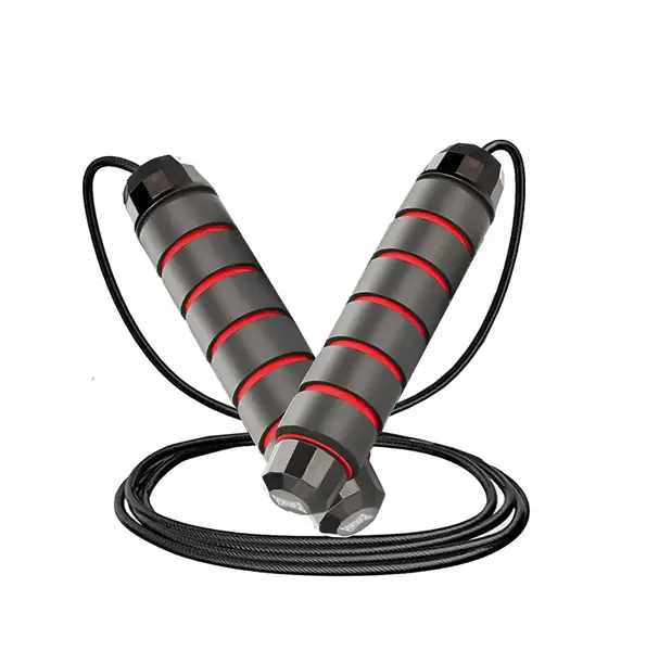 Скакалка скоростная PowerPlay 4210 Power Weighted Jump Rope Черная (2,7m.) купить недорого в Украине, фото 3