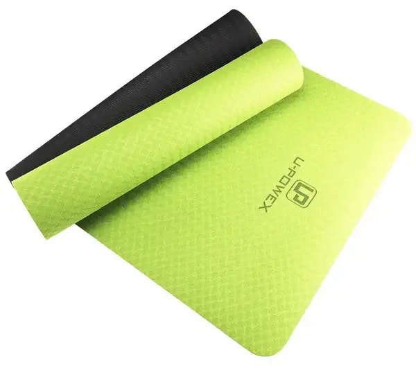 Коврик для йоги и фитнеса U-POWEX TPE Yoga mat Green/Black (183х61х0.6) купить