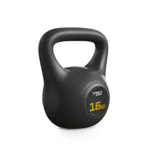 Гиря виниловая 16кг Trex Sport TX-016CKB черный купить