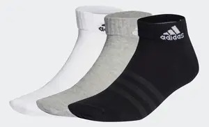 Носки Adidas T SPW ANK 3P серый, белый, черный Уни 37-39 носки Adidas T SPW ANK 3P серый, белый, черный купить