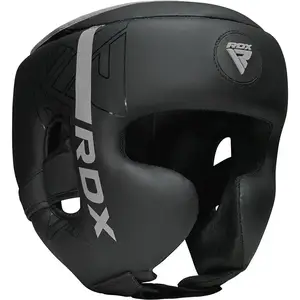Боксерский шлем RDX F6 Matte Silver M | Обхват головы 54-56 см купить
