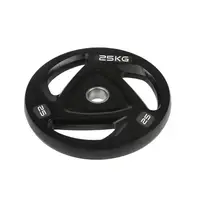 Диск олимпийский резиновый черный Generation Fitness RCP17-25 кг купить