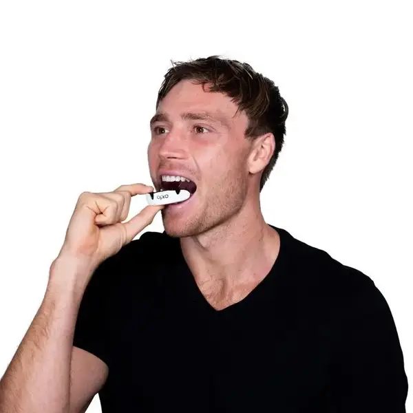 Капа OPRO Silver взрослая (возраст 11+) White/Black (art.102502005) купить недорого в Украине, фото 9