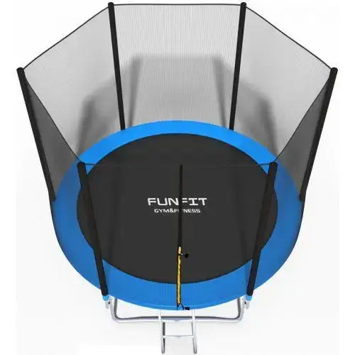 Батут Funfit 8ft (252см) синій з зовнішньою сіткою купити недорого в Україні, фото 3