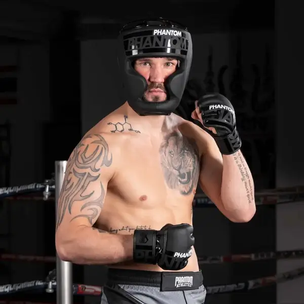 Боксерский шлем Phantom APEX Full Face Black боксерский шлем Phantom APEX Full Face купить недорого в Украине, фото 6