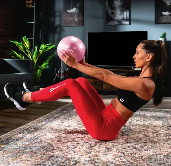 Фітбол Hop-Sport 25см рожевий купити недорого в Україні, фото 2