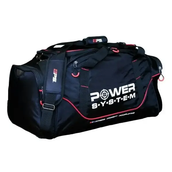 Спортивна сумка Power System PS-7010 Gym Bag Magna (65л.) Blak/Red купити недорого в Україні, фото 2