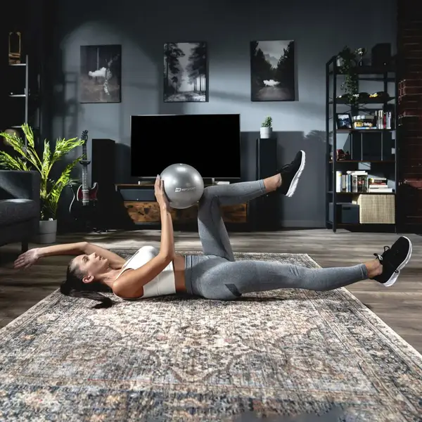 Фитбол Hop-Sport 25см серебристый купить недорого в Украине, фото 6