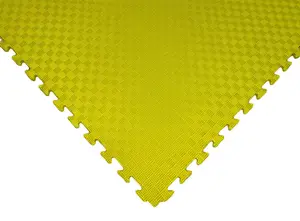 Модульне покриття підлога пазл 100х100х1 см Жовтий купити