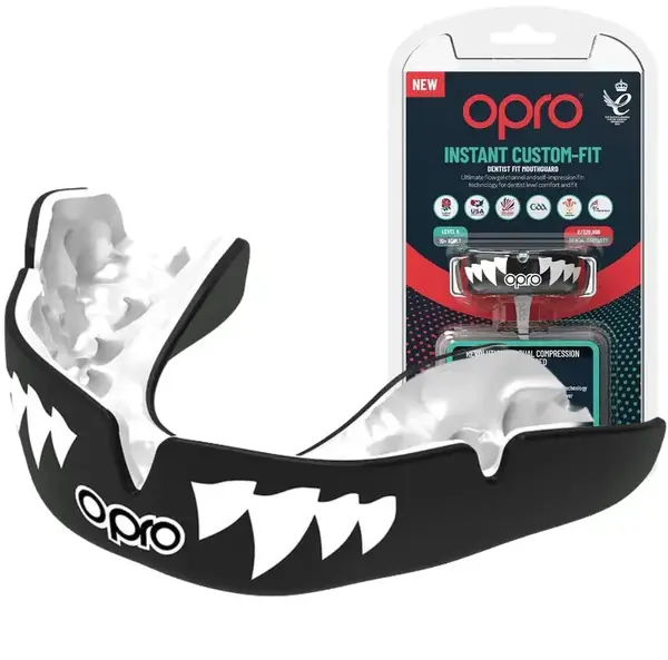 Капа OPRO Instant JAWS взрослая (возраст 11+) Black (art.102525002) купить